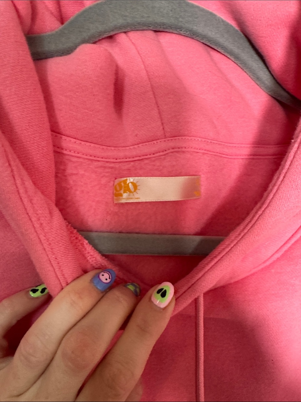 GLO Forgiven Bubblegum Pink Oversized Travel Hoodie Sweatshirt - Picture 2 of 6